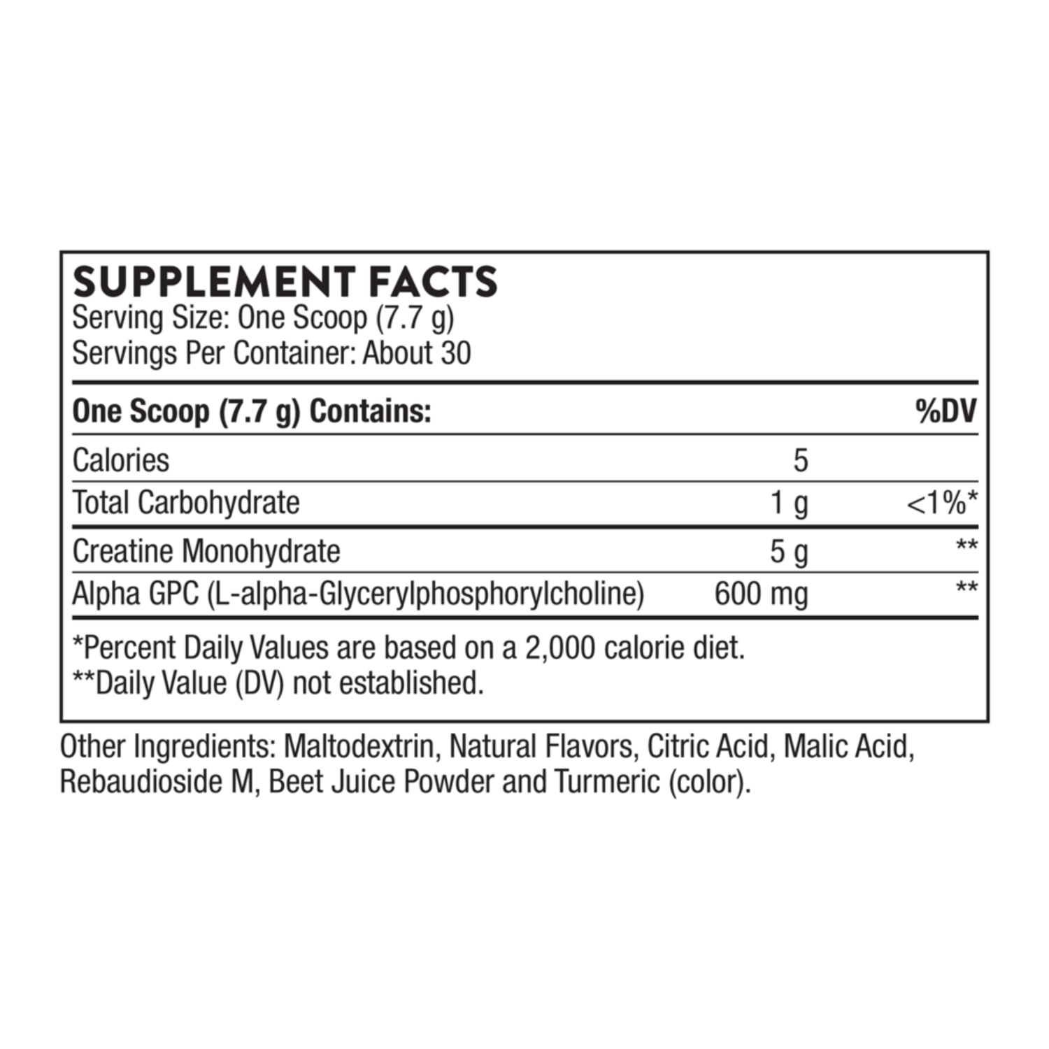 Creatine + Alpha GPC (Watermelon Lemonade Flavored)