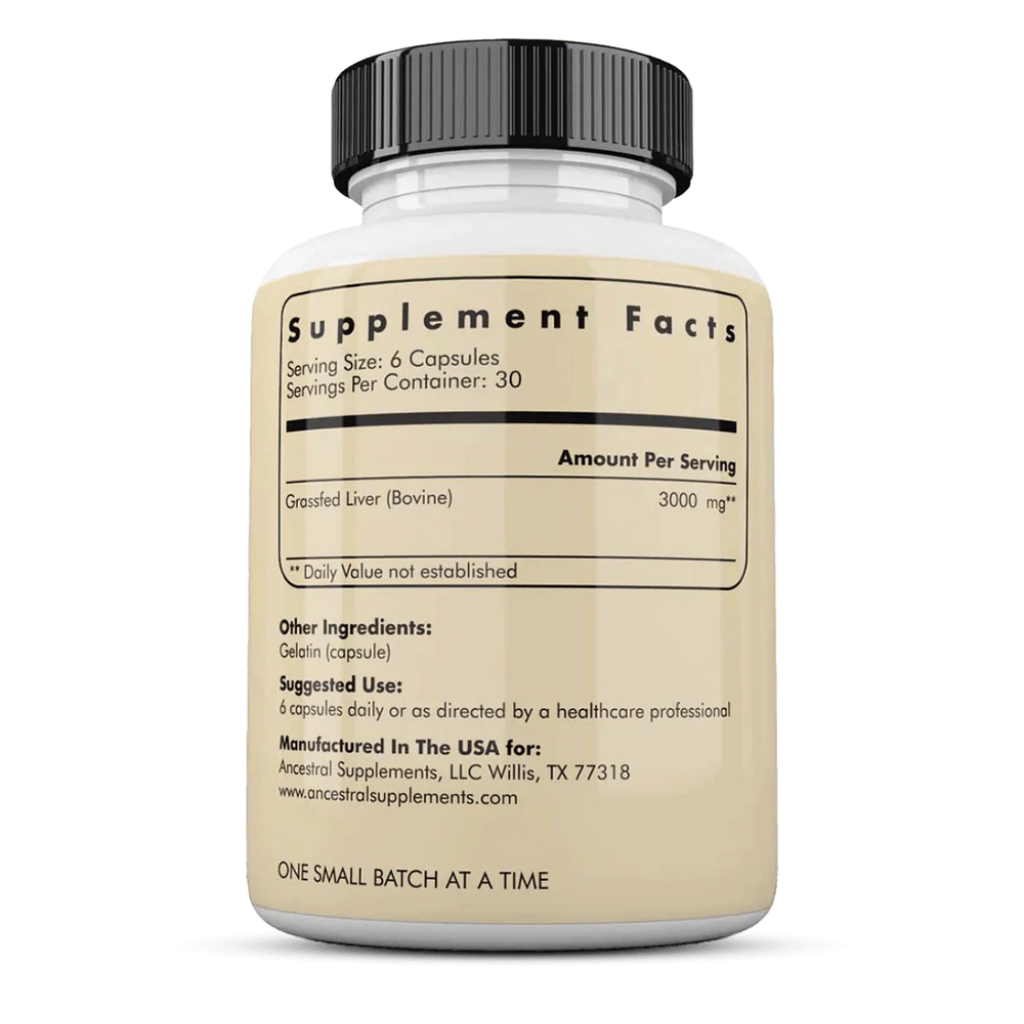 Ancestral Grass Fed Beef Liver