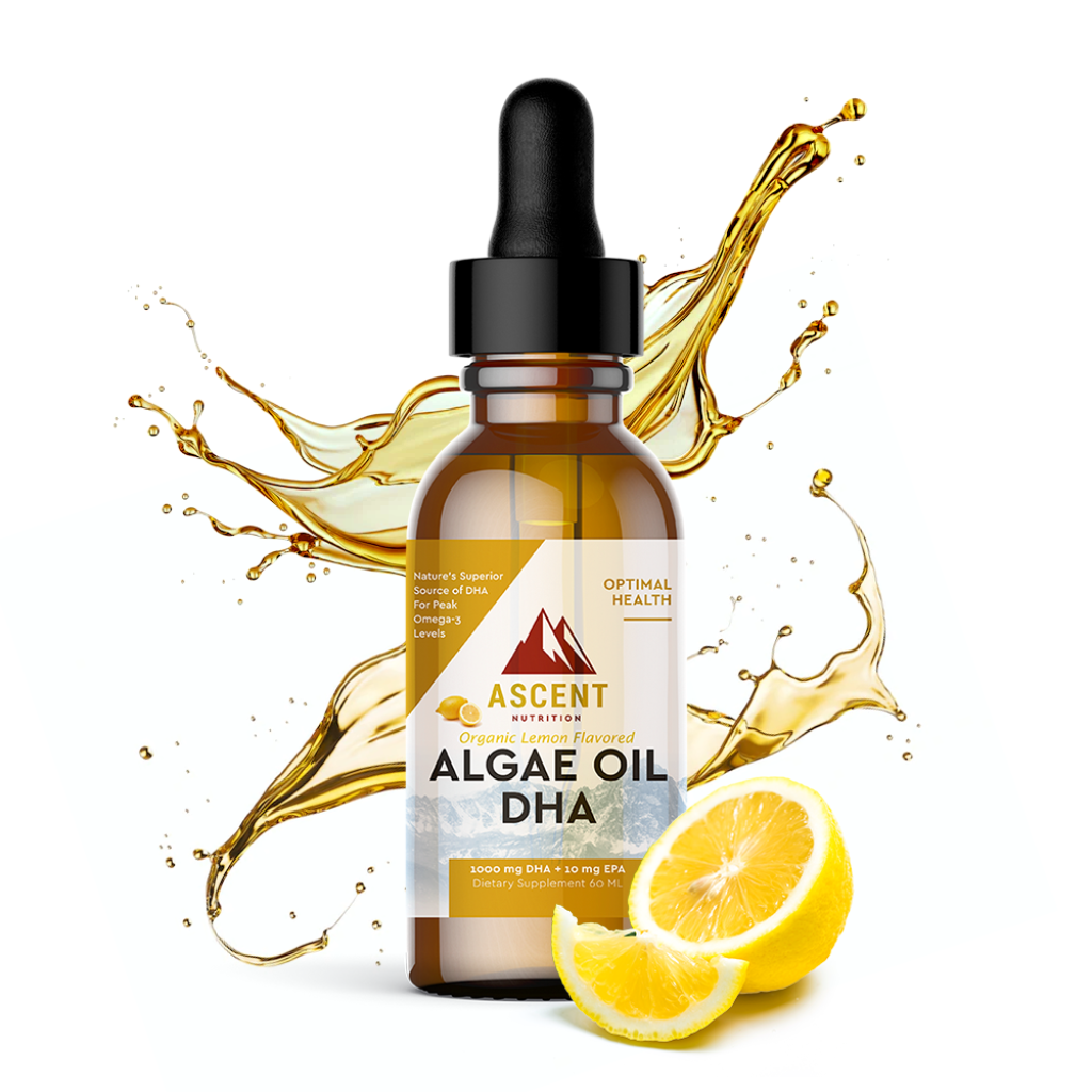 Algae Oil DHA w/organic cold-pressed lemon peel oil