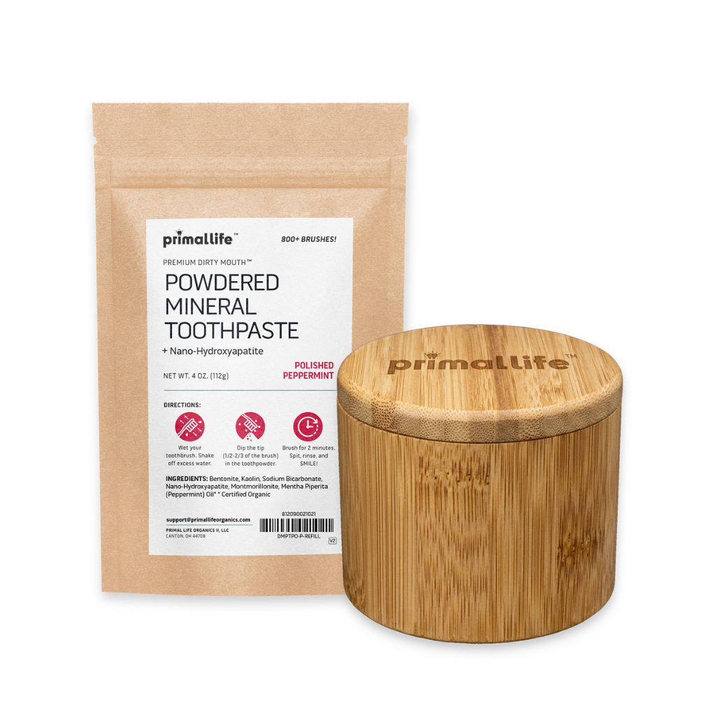 Wooden Toothpowder Box
