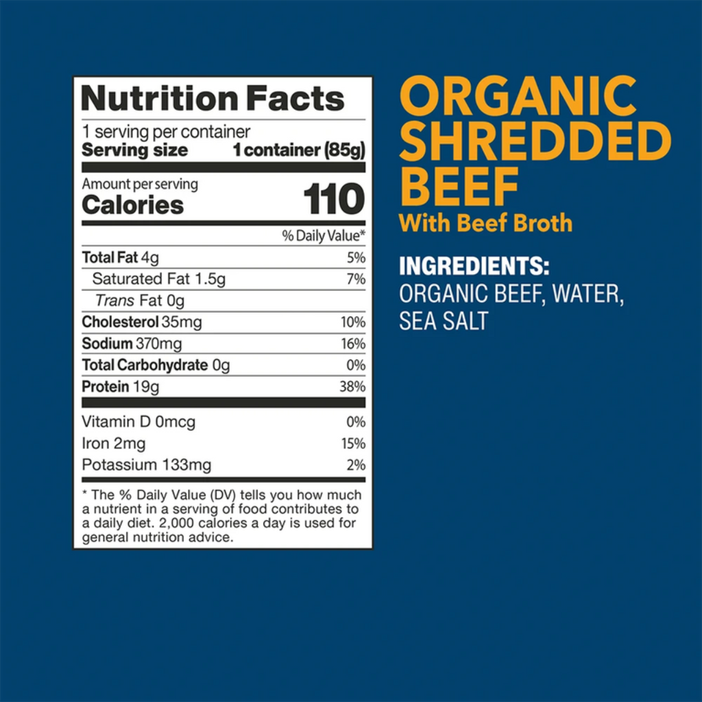 Organic Shredded Beef