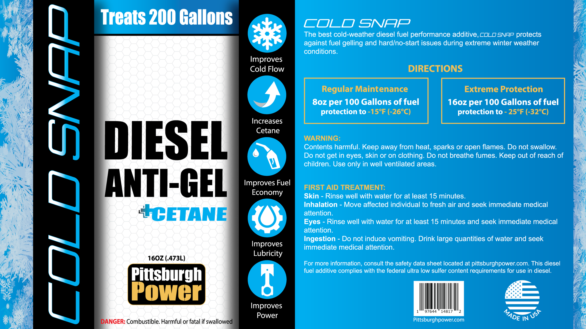Cold Snap - Diesel Anti-gel + Cetane